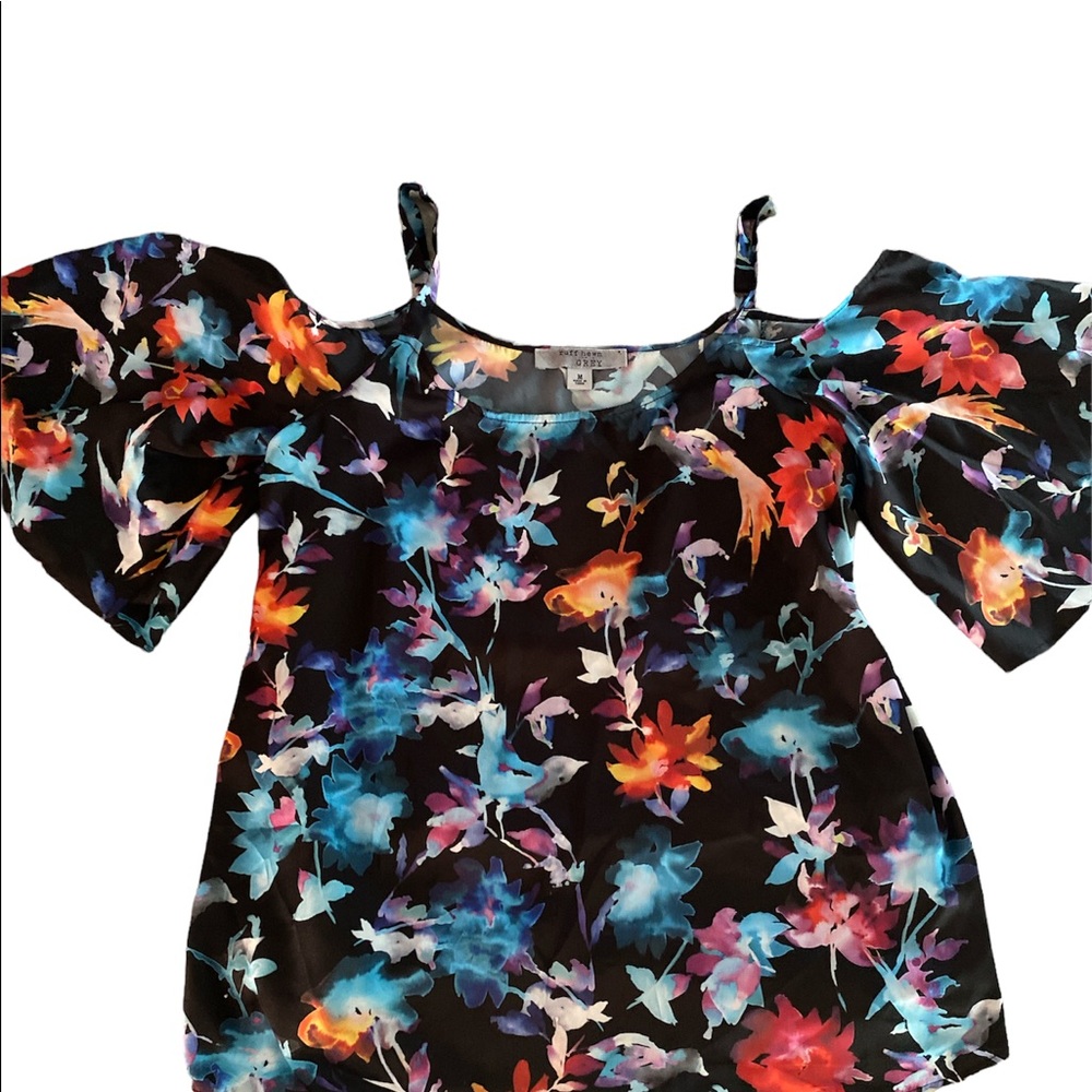 Ruff hewn grey silky top